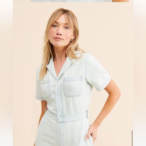NWT Boyish Anthropologie The Jesse Jean Denim Coveralls - Picture 5 of 9
